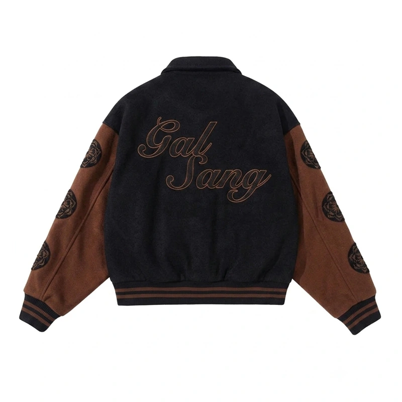Gal Sang Black and Brown Wool Jacket - Image 2