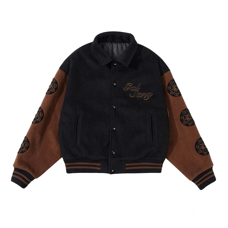 Gal Sang Black and Brown Wool Jacket
