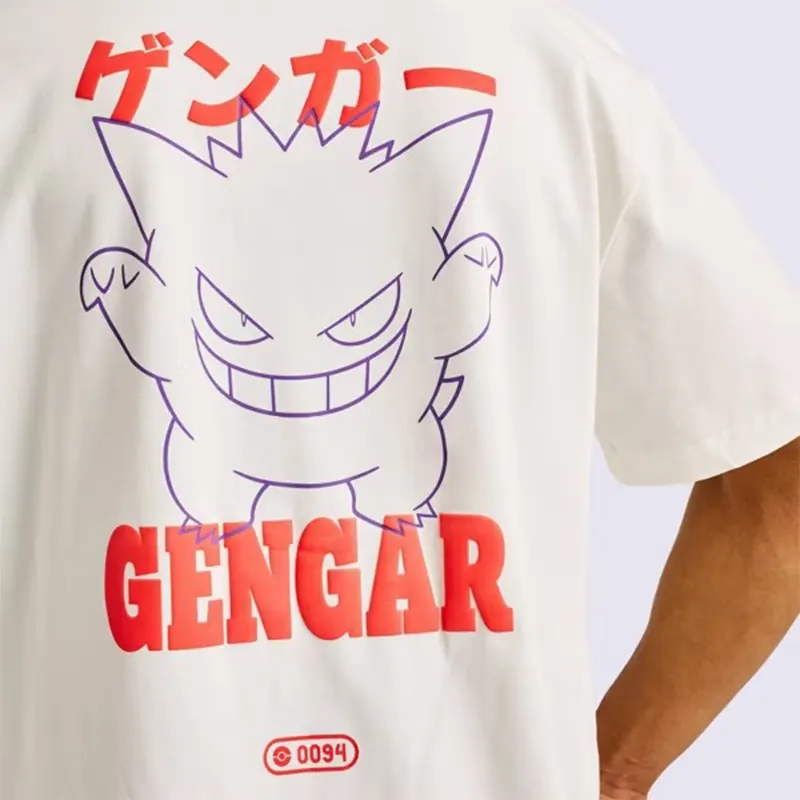 Gengar Graphic Print Short Sleeve Crewneck T-Shirt - Image 3