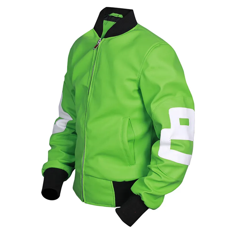 8 Ball Green Bomber Jacket - Image 2