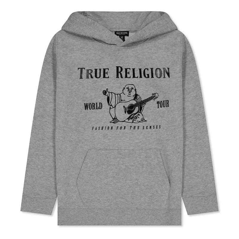 Grey True Religion Hoodie
