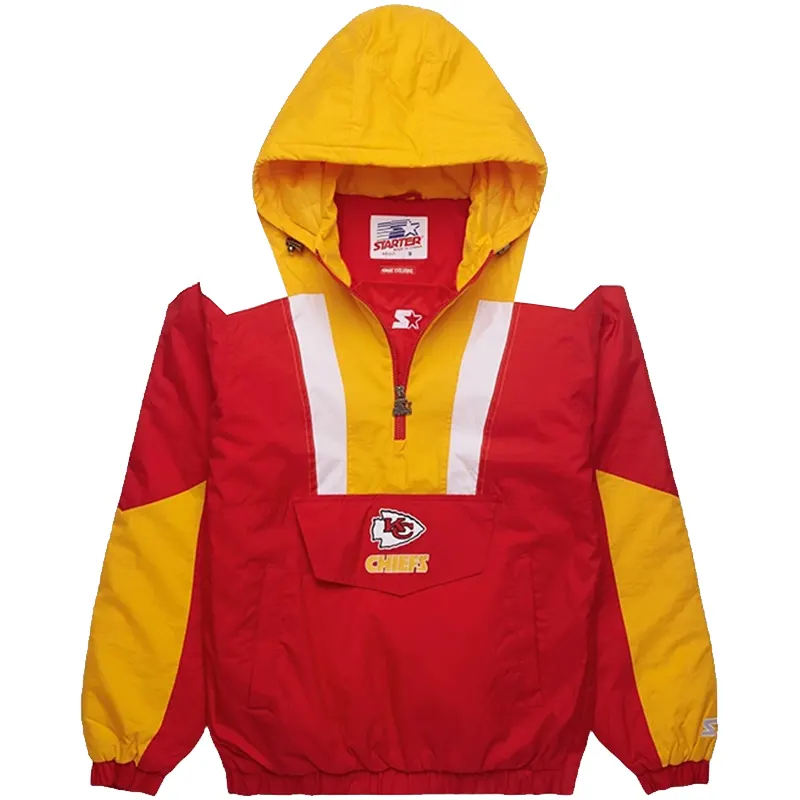 HOMAGE X Starter Chiefs Half Zip Pullover Jacket