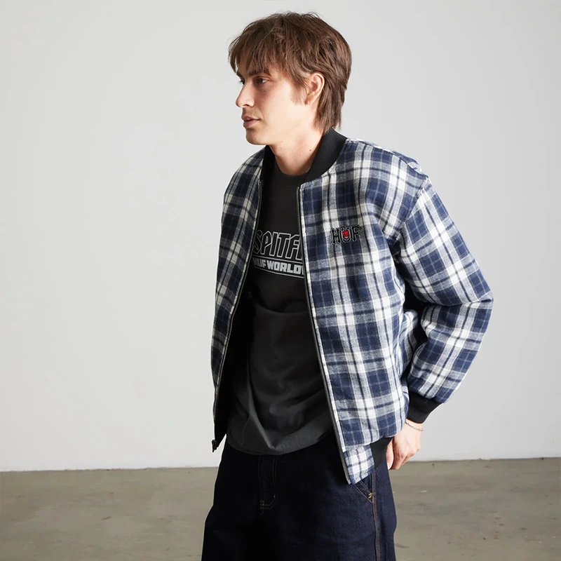 HUF x Spitfire Reversible Plaid Jacket - Image 15