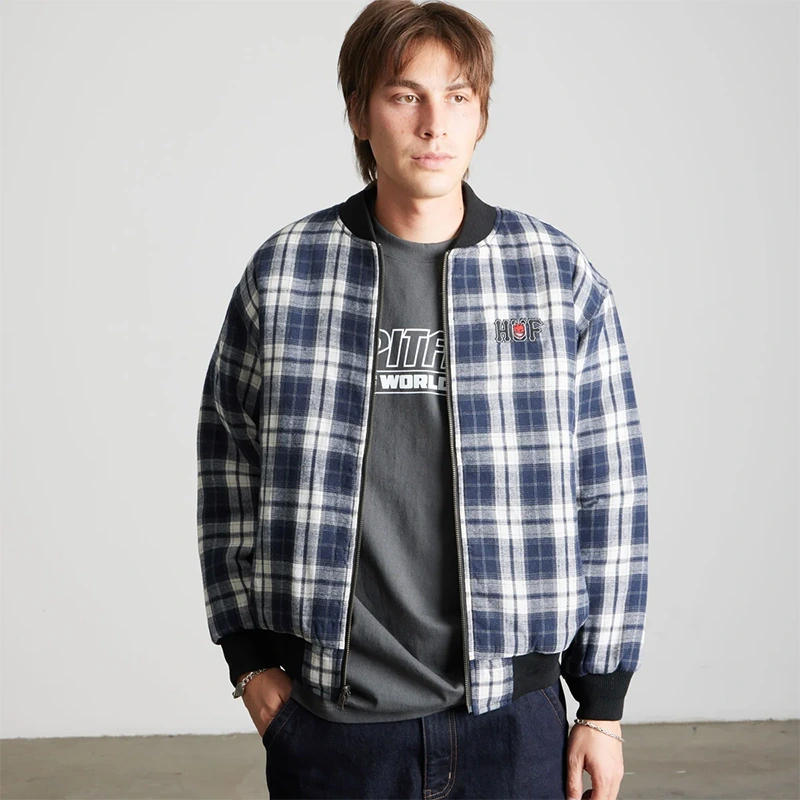 HUF x Spitfire Reversible Plaid Jacket - Image 14