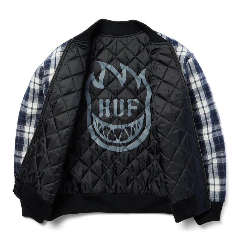 HUF x Spitfire Reversible Plaid Jacket - Image 3
