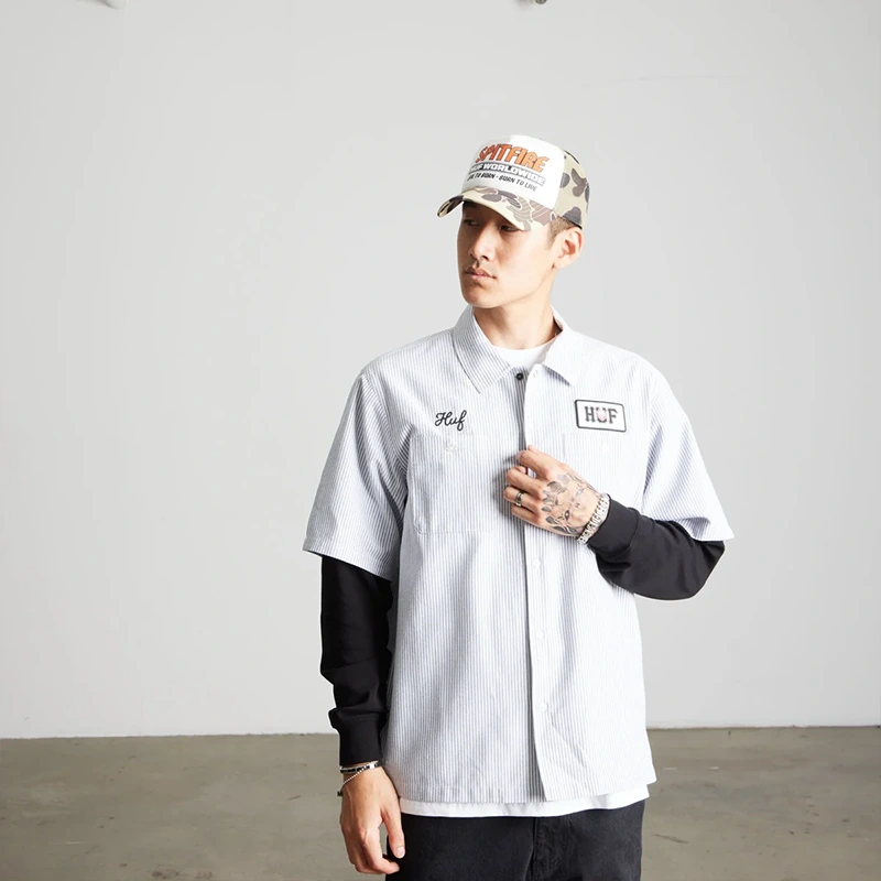 HUF x Spitfire Union Work Shirt - Image 8