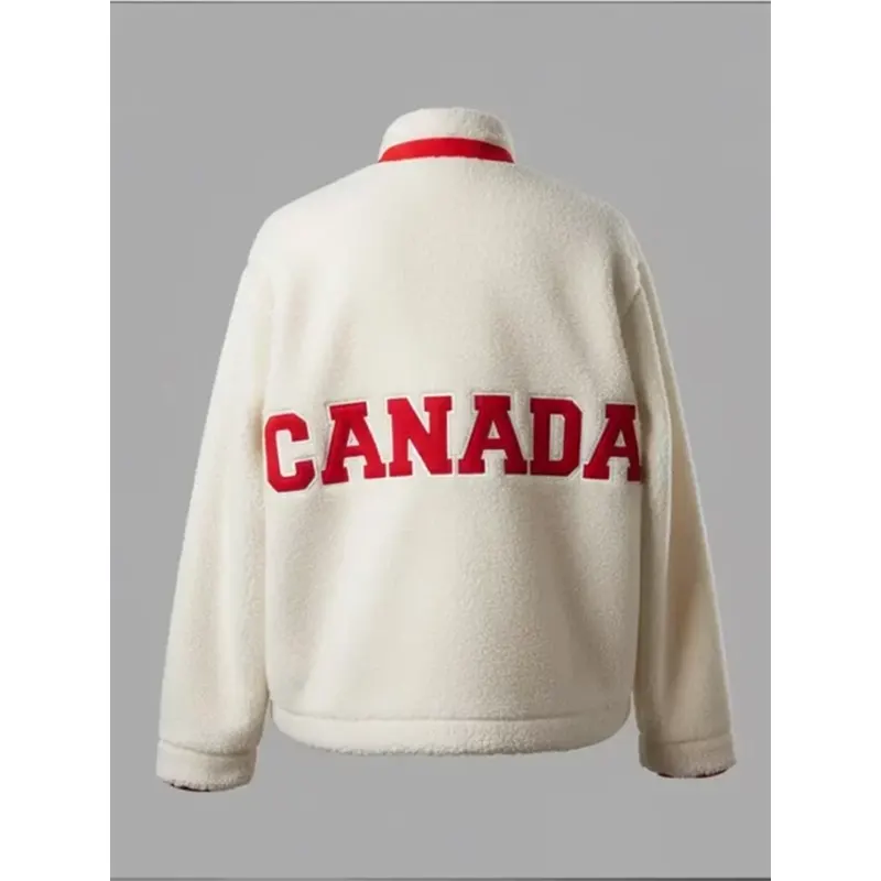 Heated Rivalry Team Canada Sherpa Fleece Jacket - Image 2