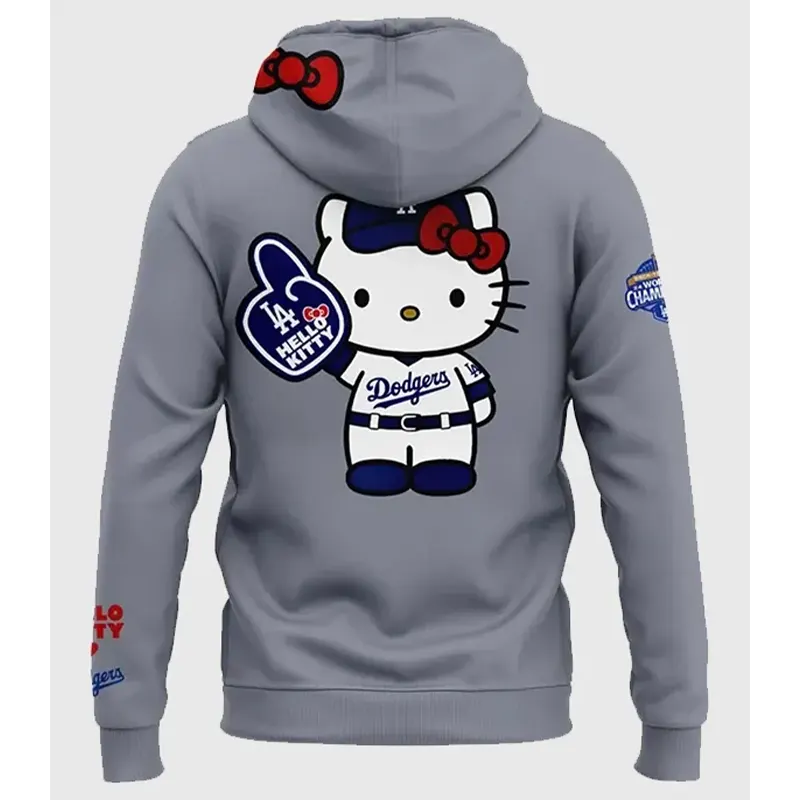 Dodgers Hello Kitty Hoodie - Image 3