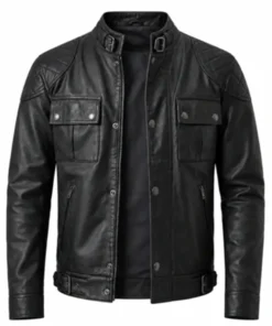 Henry Cavill Black Biker Jacket