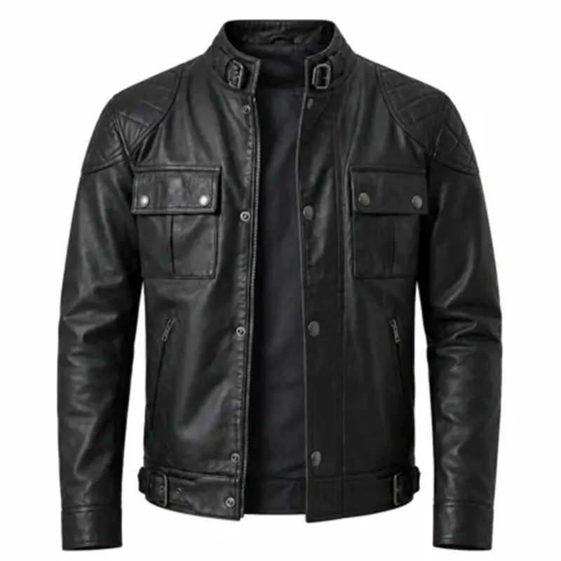 Henry Cavill Black Biker Jacket