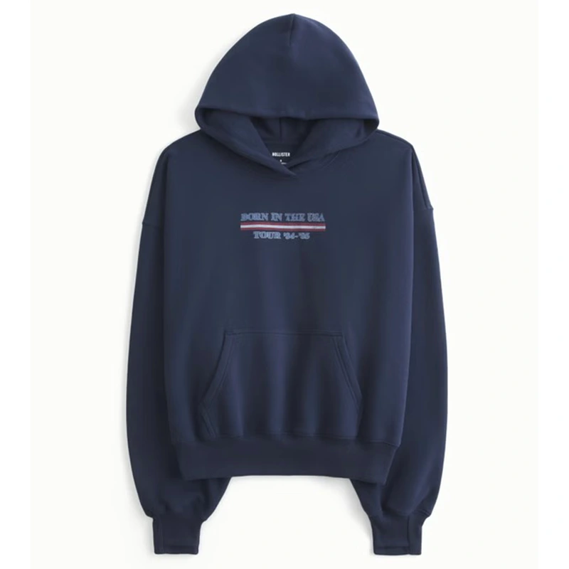 Hollister Girls Feel Good Bruce Springsteen Graphic Classic Hoodie