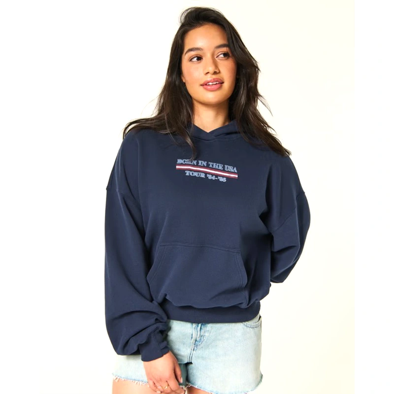 Hollister Girls Feel Good Bruce Springsteen Graphic Classic Hoodie - Image 3