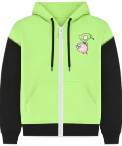 Invader Zim Gir Green Cosplay Hoodie