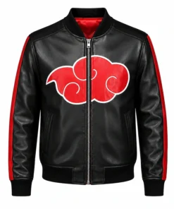 Itachi Uchiha Red Clouds Leather Jacket