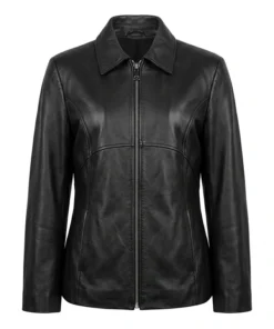 Jacqueline Ferrar Black Leather Jacket