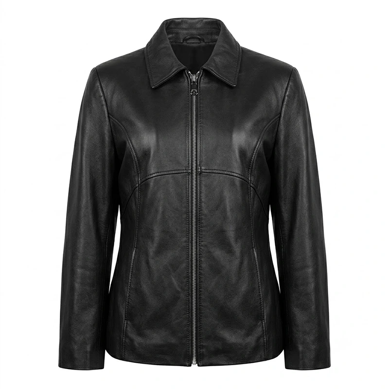 Jacqueline Ferrar Black Leather Jacket