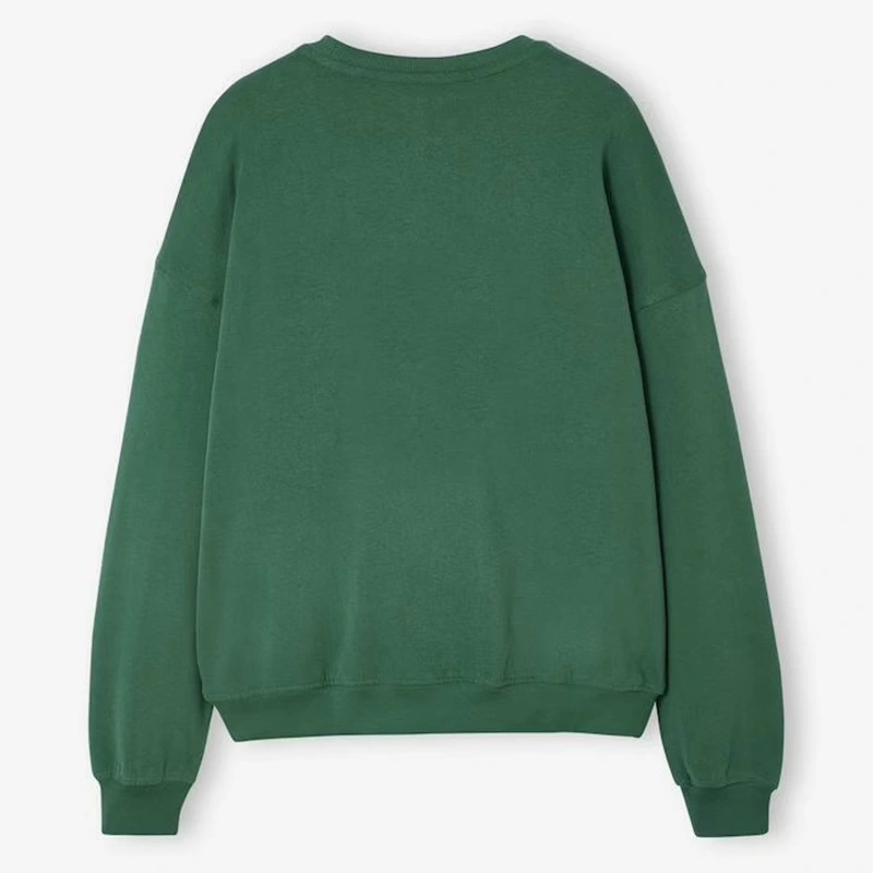 Jade New York Sweatshirt with Round Neckline and Color Blocking - Image 2