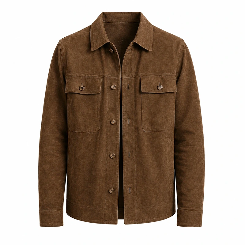 Jakob Oftebro Brown Suede Jacket