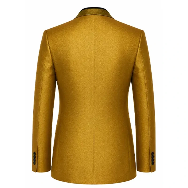 James Bond 007 First Light Gold Tuxedo Jacket - Image 3