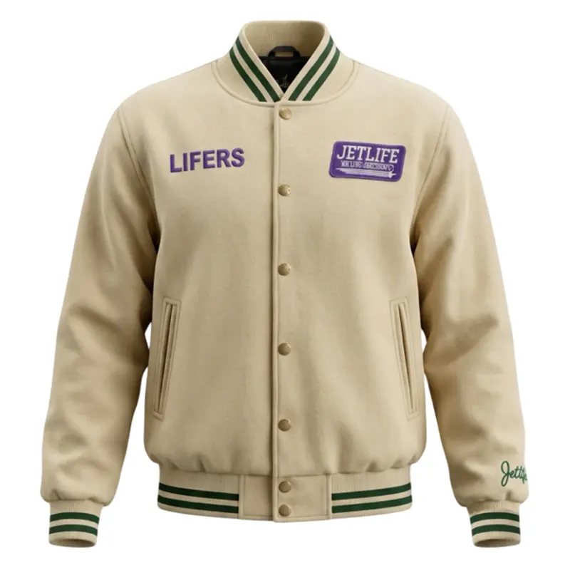Jet Life Lifer Beige Wool Jacket