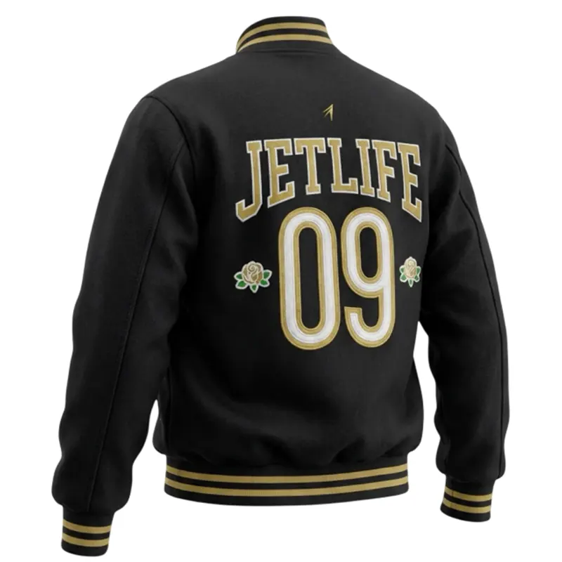 Jet Life Lifer Black Wool Jacket - Image 2