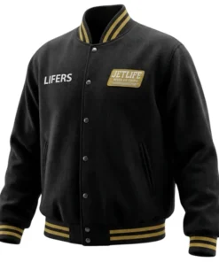 Jet Life Lifer Black Wool Jacket