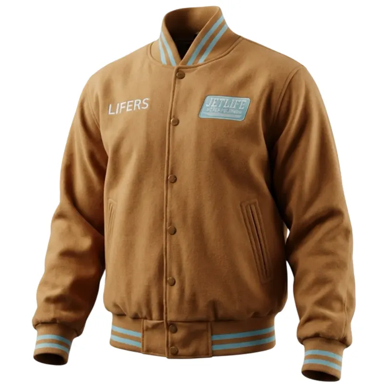Jet Life Lifer Brown Wool Jacket