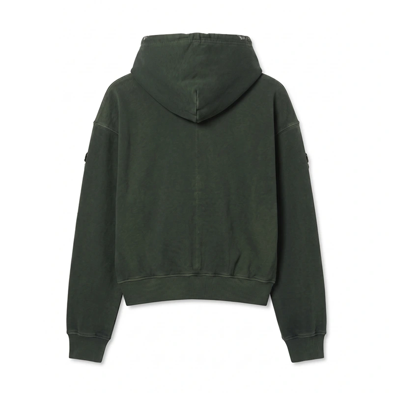 Julia Sarah Stone Off Campus S01 Green Embellished Sweatshirt - Image 2