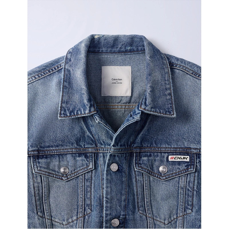 Jung Kook for Calvin Klein 90s Denim Trucker Jacket - Image 9