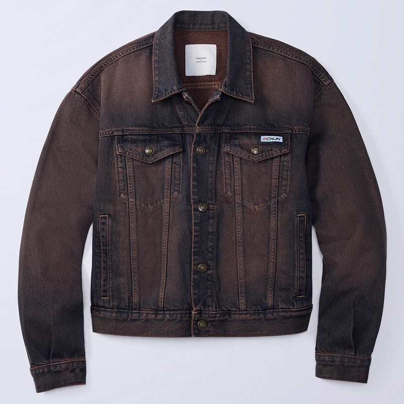 Jung Kook for Calvin Klein 90s Dusk Denim Trucker Jacket