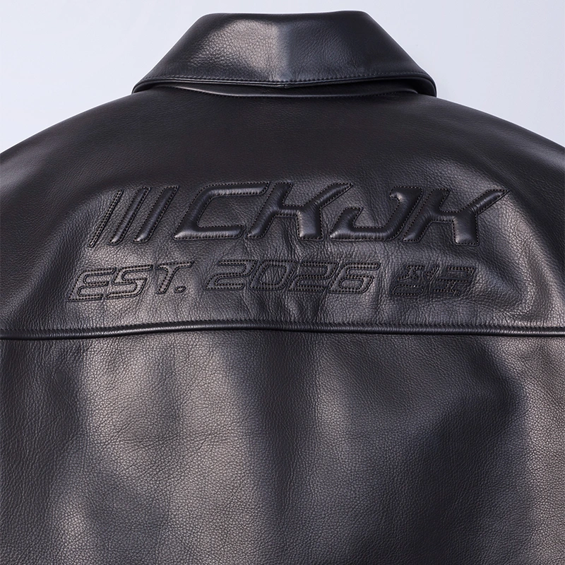 Jung Kook for Calvin Klein Leather Racer Jacket - Image 5