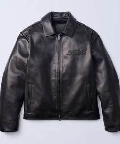 Jung Kook for Calvin Klein Leather Racer Jacket