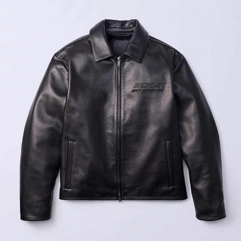 Jung Kook for Calvin Klein Leather Racer Jacket