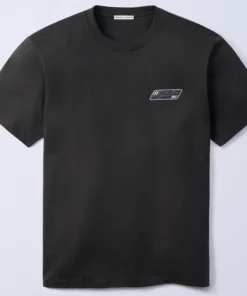 Jung Kook for Calvin Klein Logo Badge Black Relaxed T-Shirt