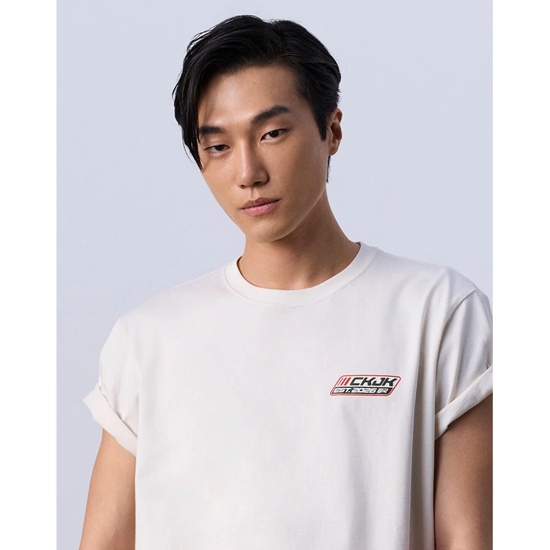 Jung Kook for Calvin Klein Logo Badge Relaxed T-Shirt - Image 9