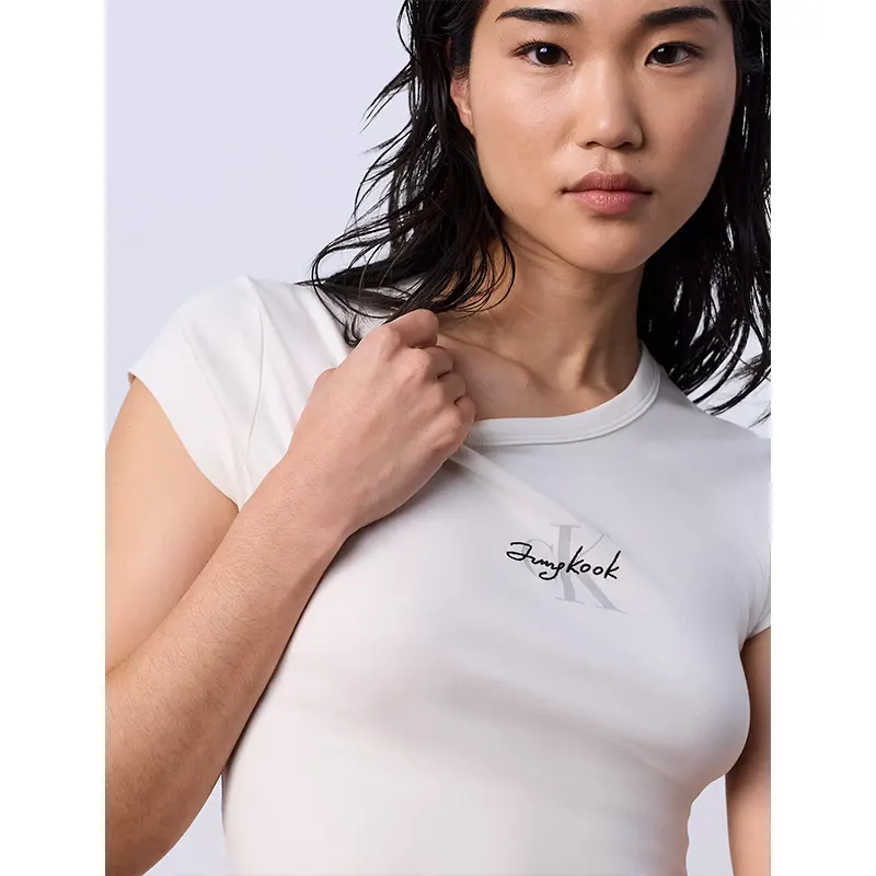 Jung Kook for Calvin Klein Monologo Baby Tee - Image 8