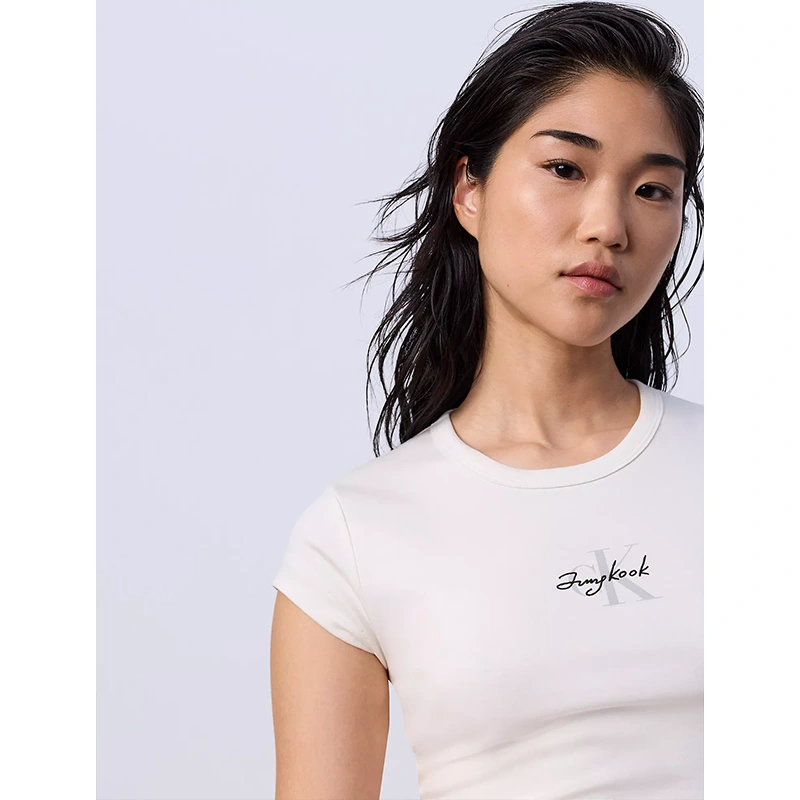 Jung Kook for Calvin Klein Monologo Baby Tee - Image 5
