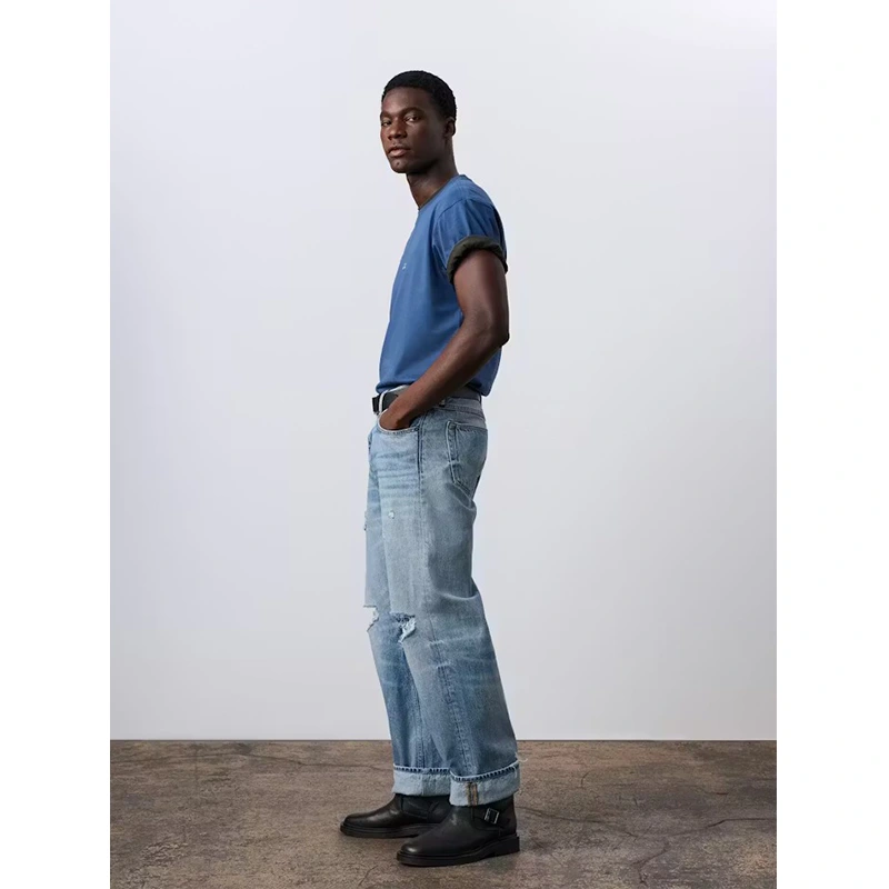 Jung Kook for Calvin Klein Monologo Dark Denim T-Shirt - Image 5