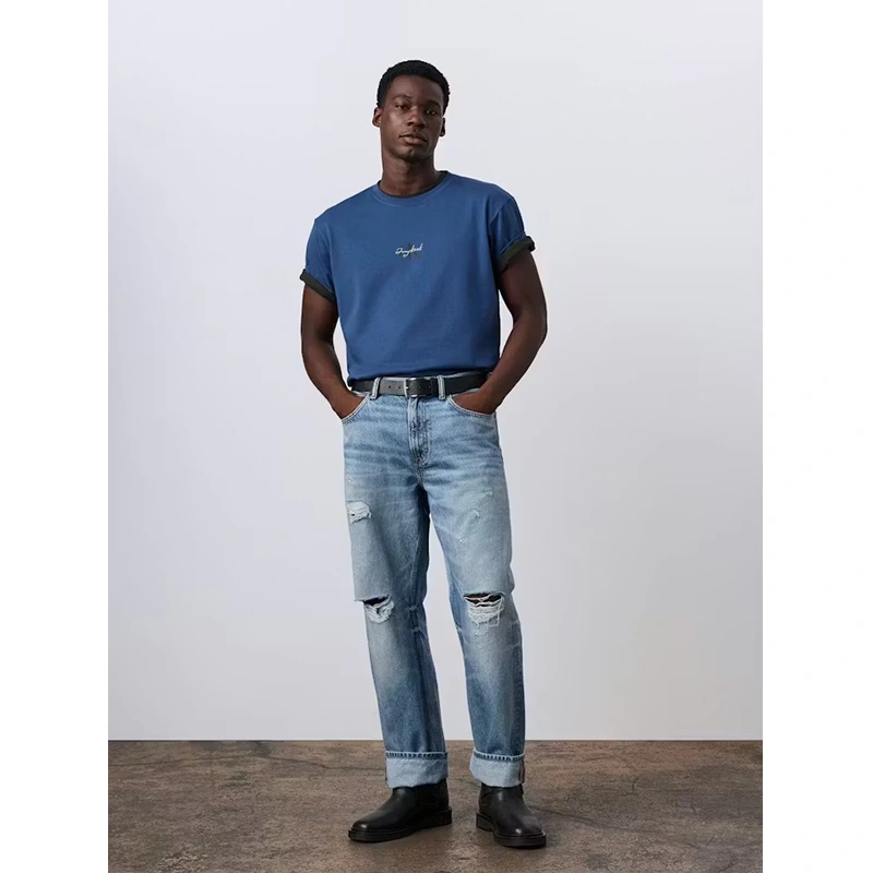 Jung Kook for Calvin Klein Monologo Dark Denim T-Shirt - Image 2