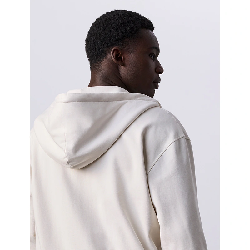 Jung Kook for Calvin Klein Terry White Relaxed Hoodie - Image 10