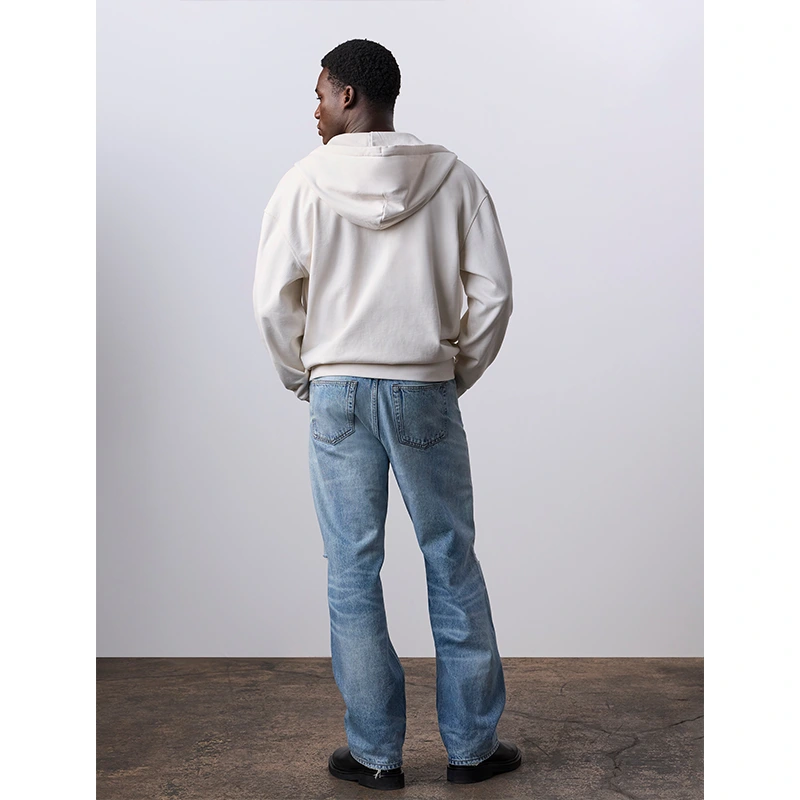 Jung Kook for Calvin Klein Terry White Relaxed Hoodie - Image 7