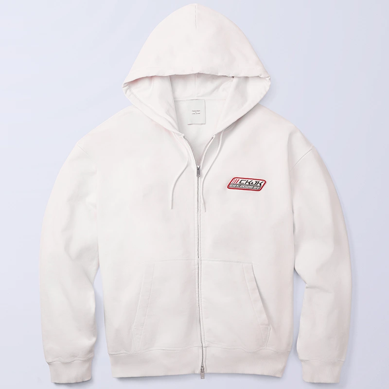 Jung Kook for Calvin Klein Terry White Relaxed Hoodie