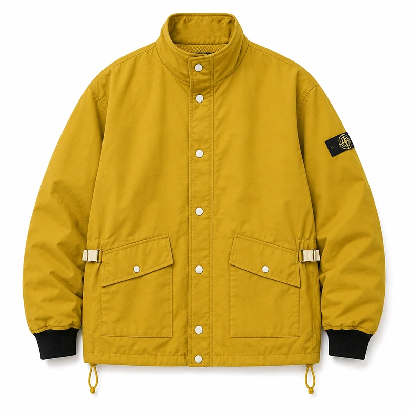 Jungkook Cyberpunk Mustard Green Jacket