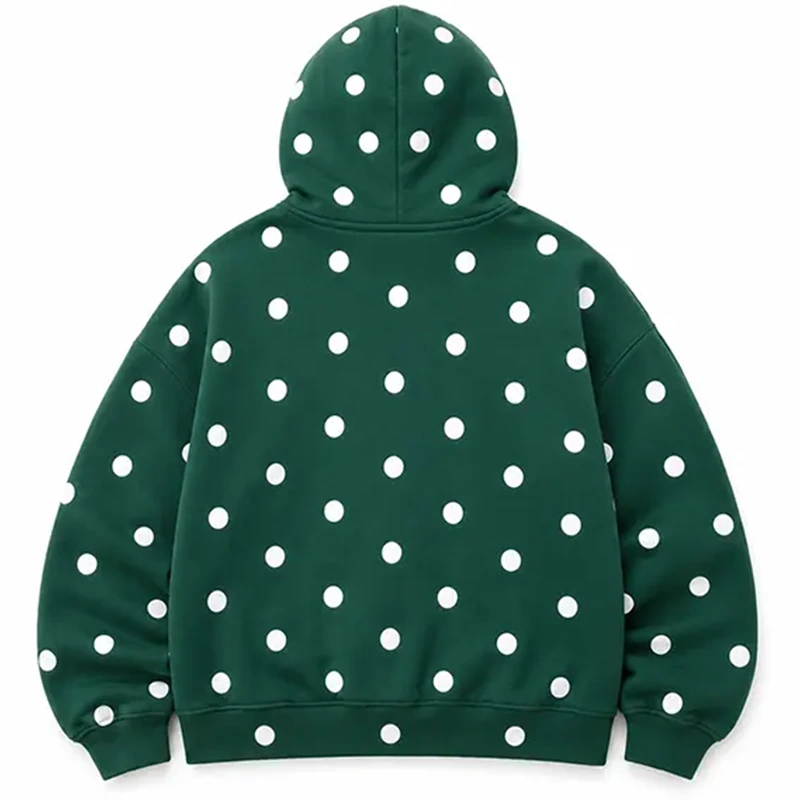 Justin Bieber Green Polka Dot Hoodie - Image 5