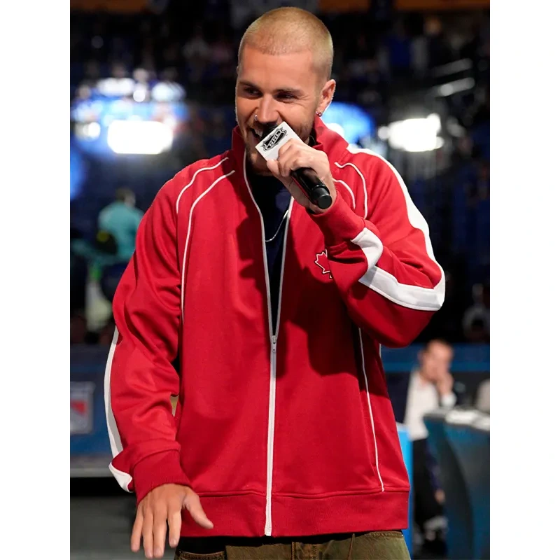 Justin Bieber Maple Leafs No Boundaries Track Jacket
