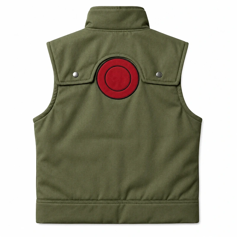 Kakashi Hatake Olive Green Vest - Image 2