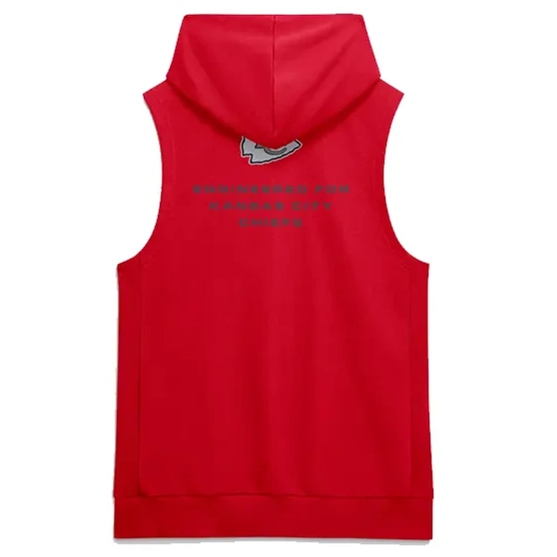 Kansas City Chiefs Sideline Sleeveless Hoodie - Image 2