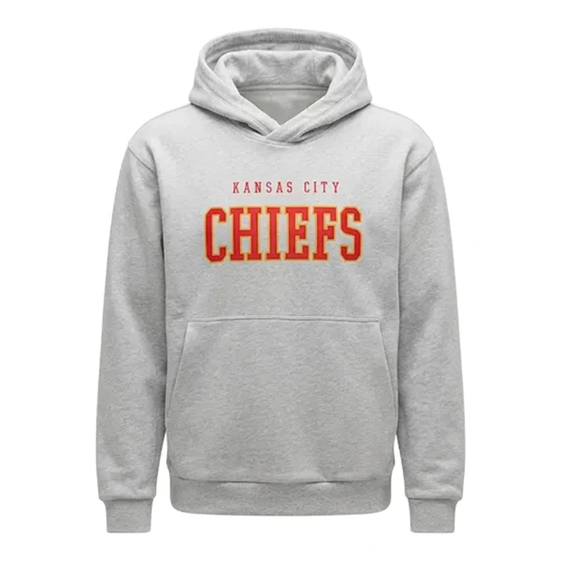 Kansas City Chiefs Steady State Heather Grey Hoodie