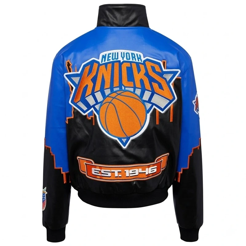 Karl-Anthony Towns Jeff Hamilton NY Knicks Skyline Jacket - Image 2