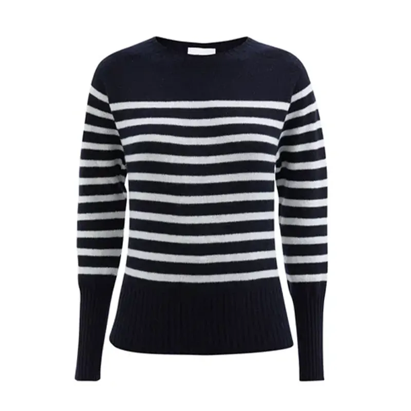 Kate Middleton Blue And White Striped Sweater - Image 2